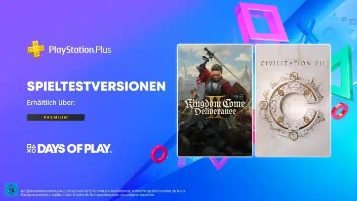 PS Plus Premium: Neue Spieltestversionen laden ins Mittelalter und zum Zivilisationsbau ein