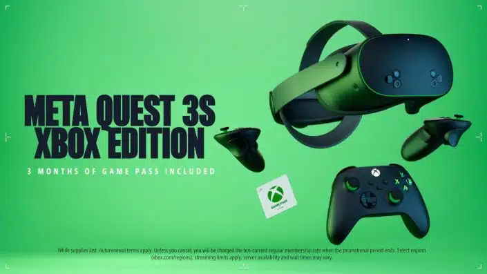 Meta Quest 3S Xbox Edition: Microsoft und Meta enthüllen limitierte Xbox Edition des VR-Headsets – mit einem Haken