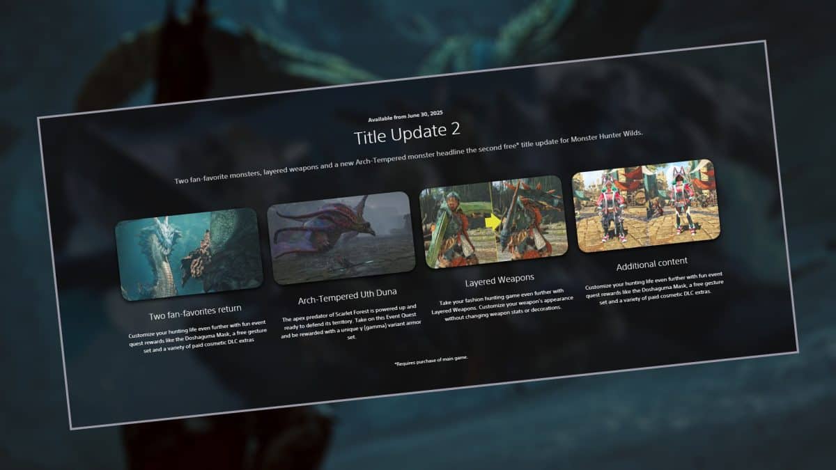 Monster Hunter Wilds: Titel-Update 2 hat einen Termin, aber die Spieler laufen davon