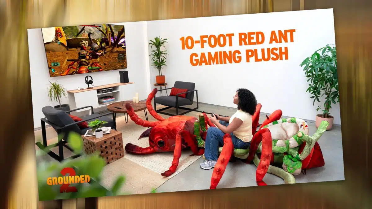Grounded 2: Riesen-Plüschameise begleitet Release und auch PS5-Spieler können auf ihr reiten