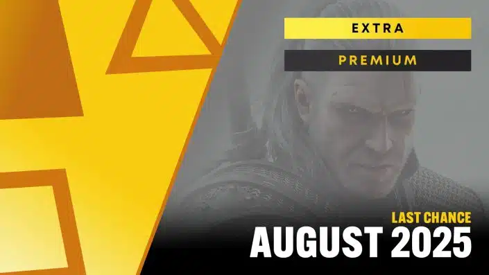 PS Plus Extra und Premium: Im August 2025 fliegen weitere Spiele aus dem Abo – darunter The Witcher 3